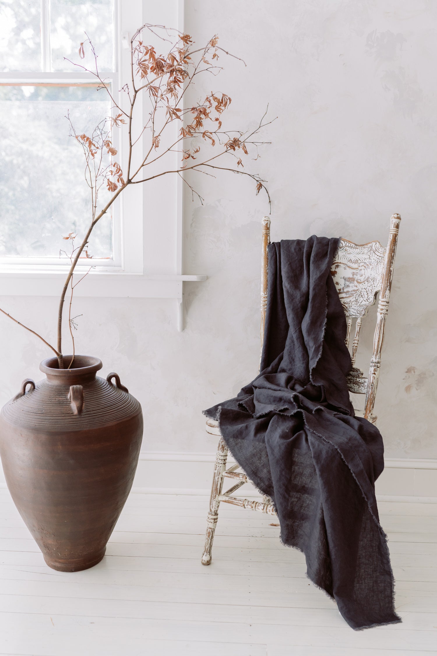 The Sinclair Linen Throw Blanket/Tablecloth by BLÜM