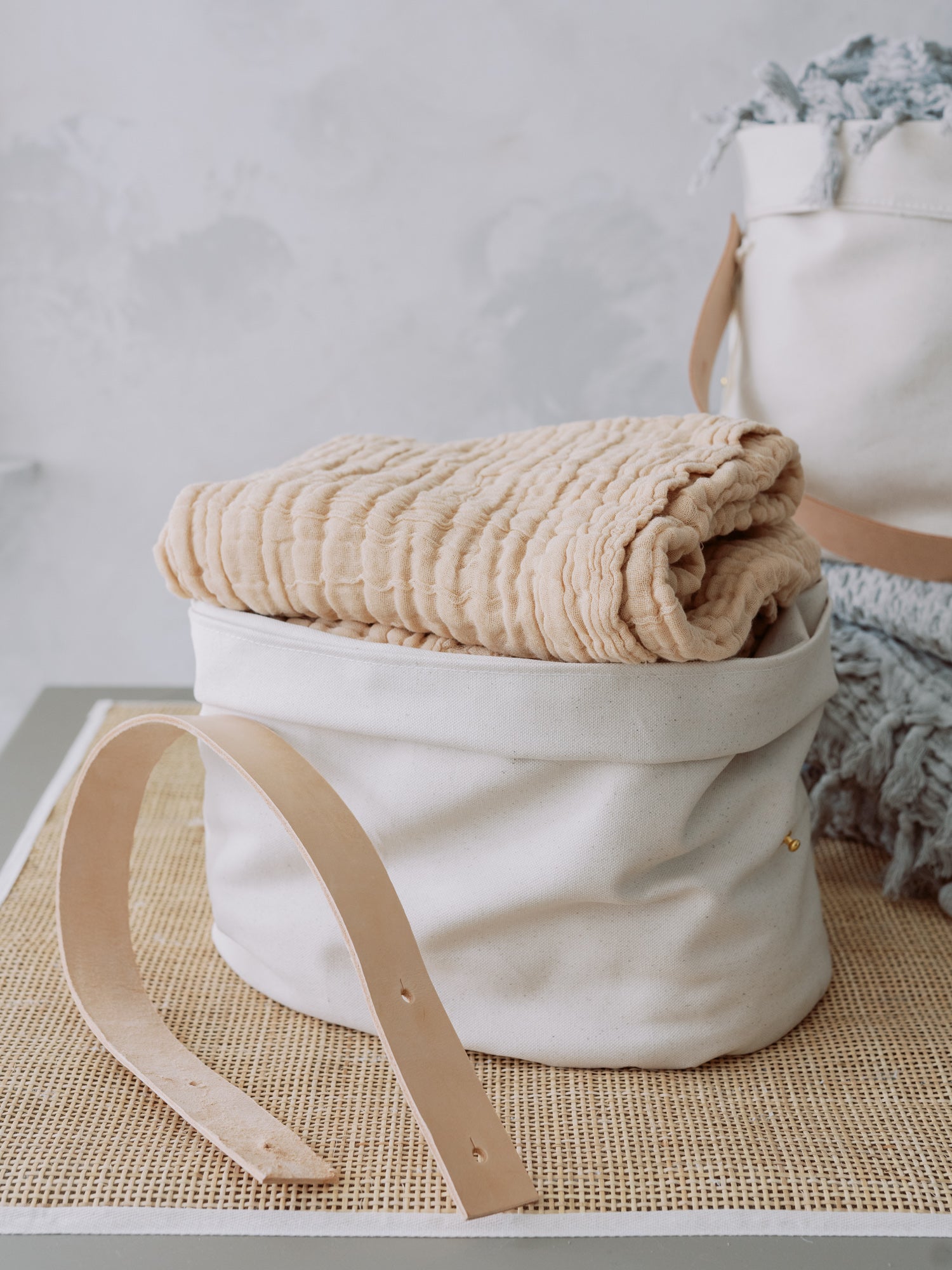 Adjustable 100% Cotton Canvas Basket