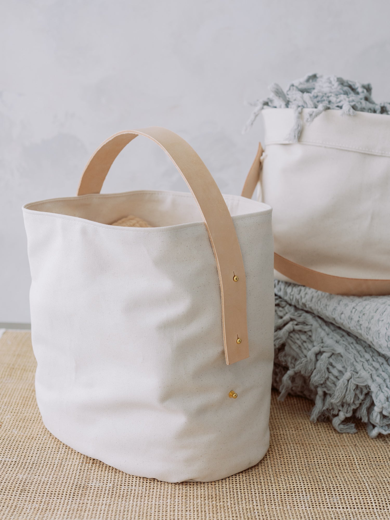Adjustable 100% Cotton Canvas Basket