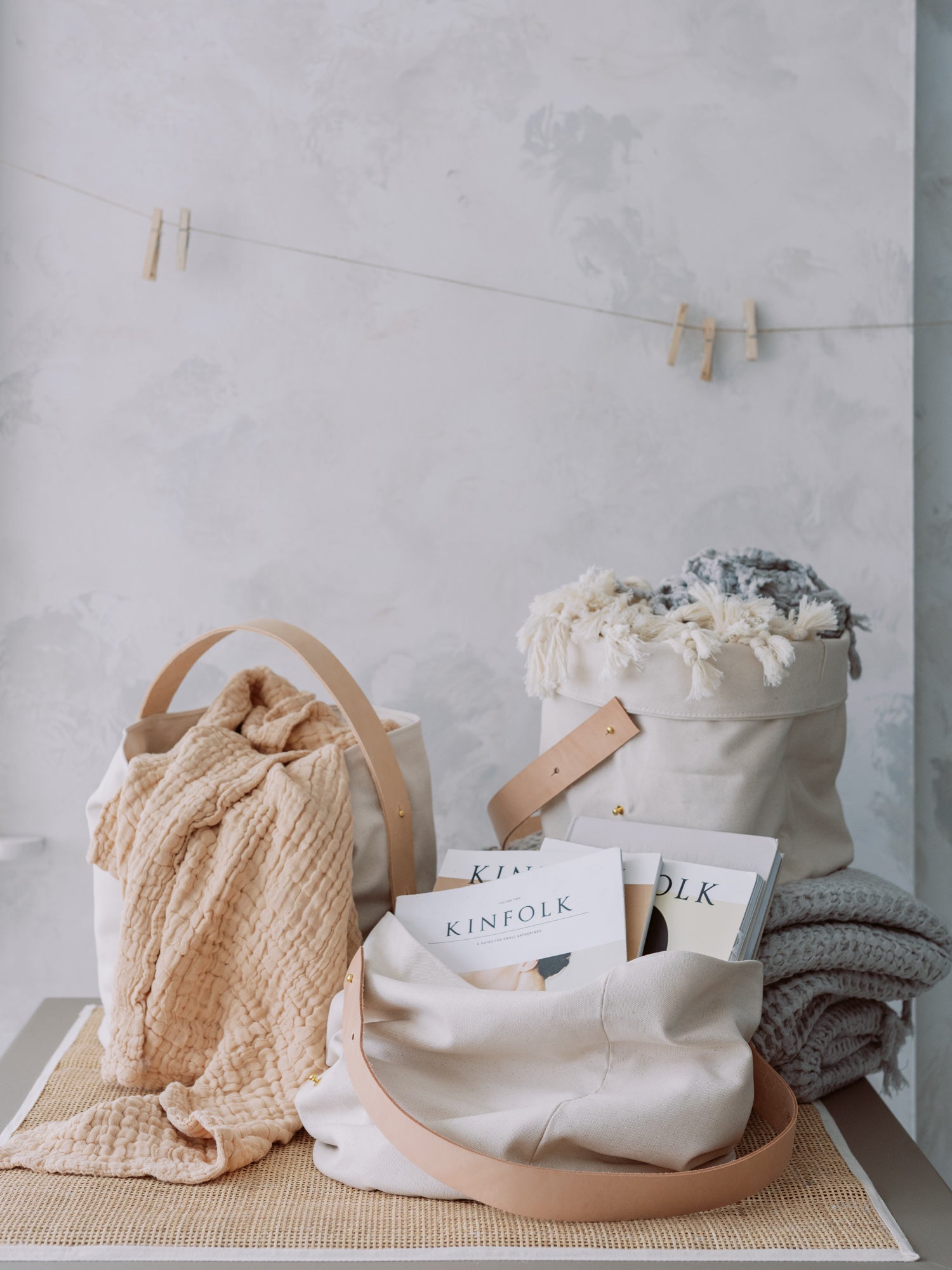 Adjustable 100% Cotton Canvas Basket