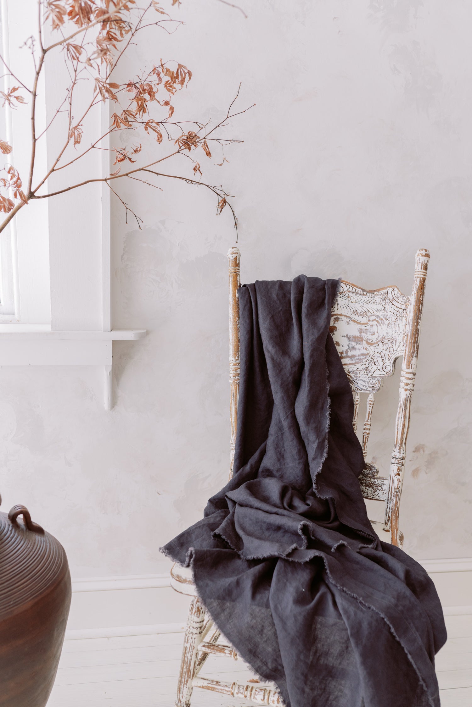 The Sinclair Linen Throw Blanket/Tablecloth by BLÜM