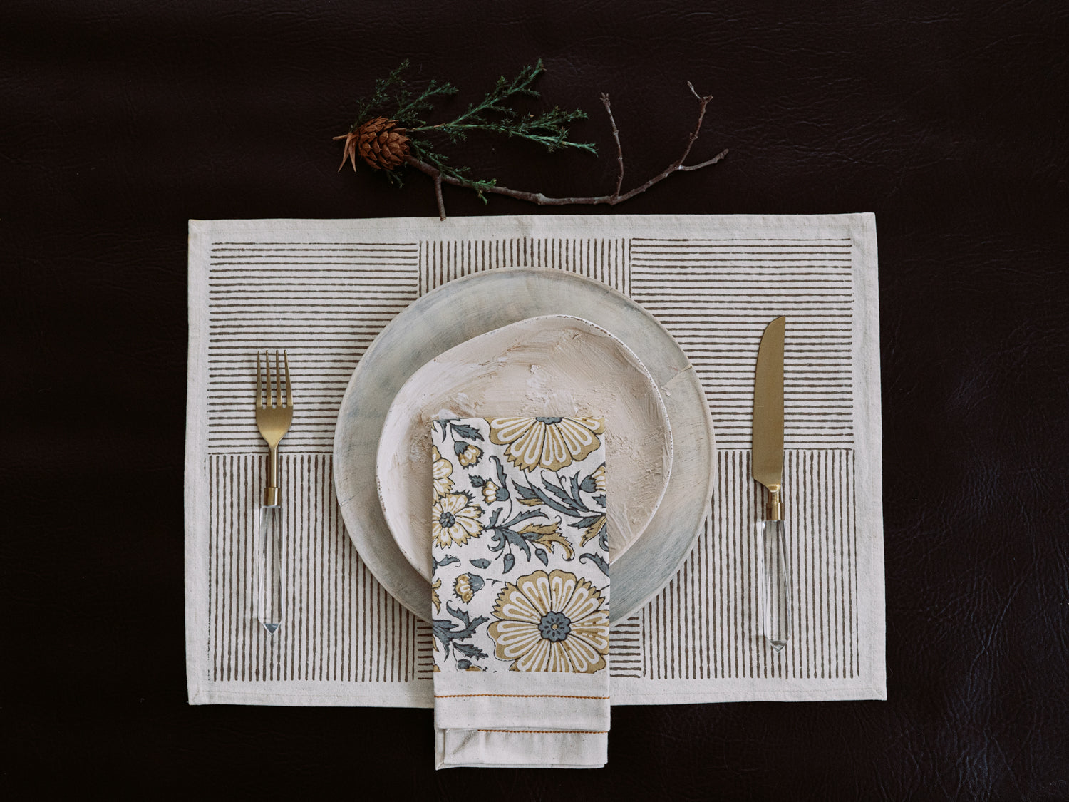 The Laurent Cotton Placemats - Set of 4