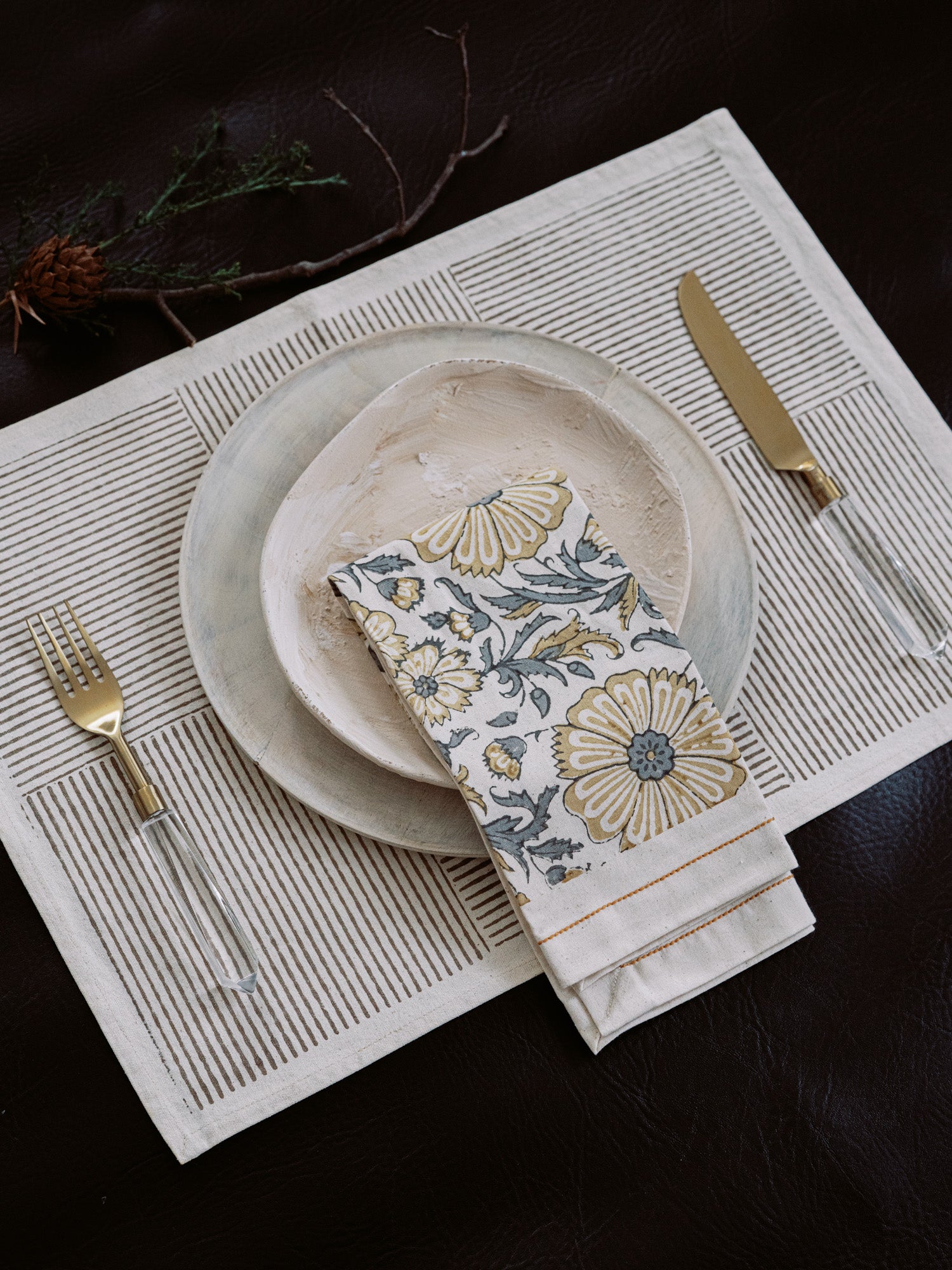 The Laurent Cotton Placemats - Set of 4